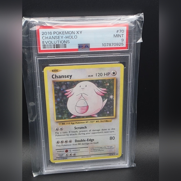 2016 chansey pokemon card XY Evolutions Holo PSA 9 Colorless Rarity Chansey #70 - Evolutions -